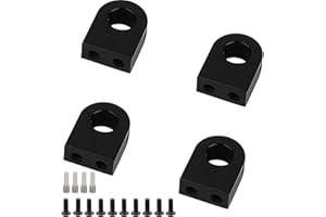 ZXYRC CNC Aluminum Alloy Body Post Mount for 1/10 RC Crawler Axial SCX10 PRO Metal Upgrades (Black)