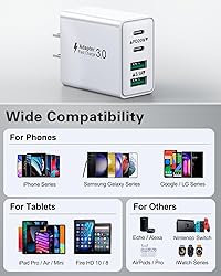 USB C Charger Block Fast Charging, 40W 4-Port USB C