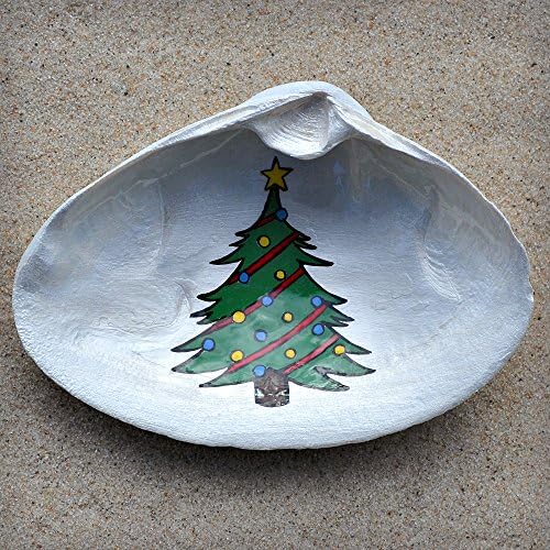 Soap Dish - Spoon Rest - Ring Dish - Jewelry Dish - Trinket Dish - Catchall | Christmas Tree Clam Shell