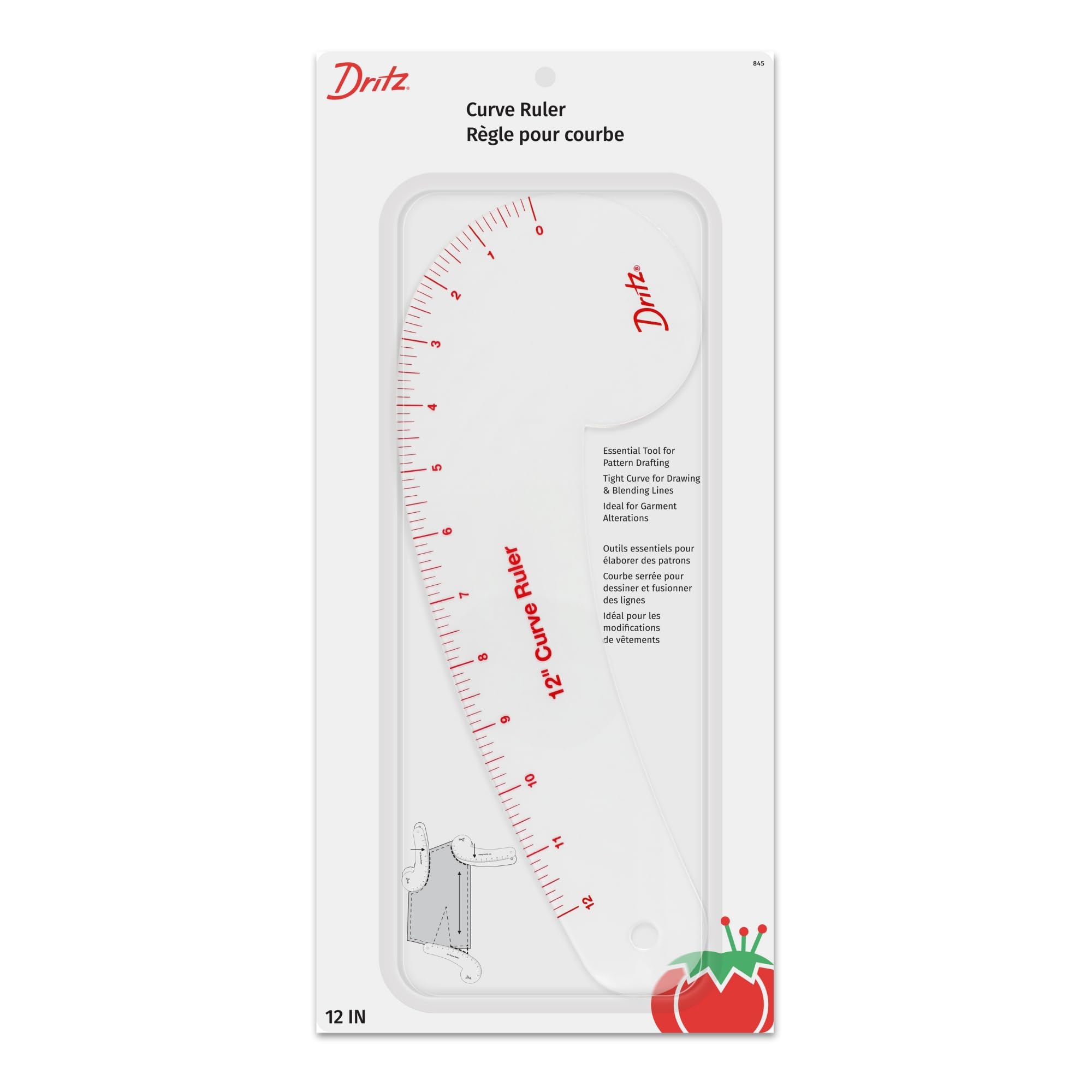 Dritz Curved Ruler, 12 Inches