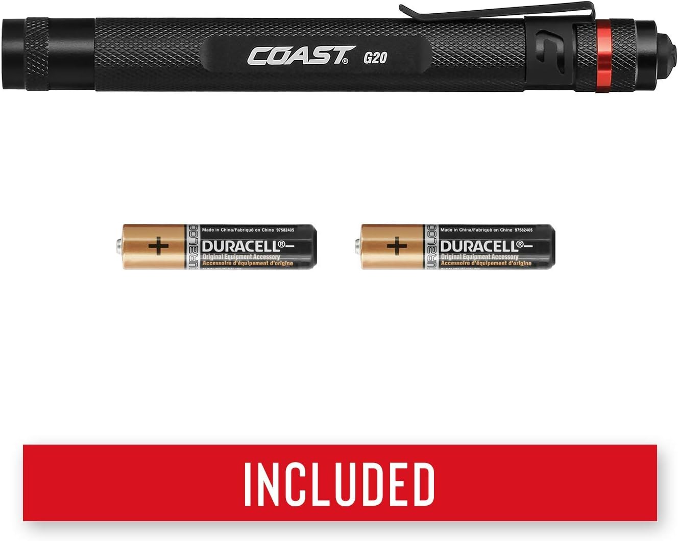 COAST G20 Inspection Beam Penlight LED Flashlight, Black - Basic Handheld Flashlights - 