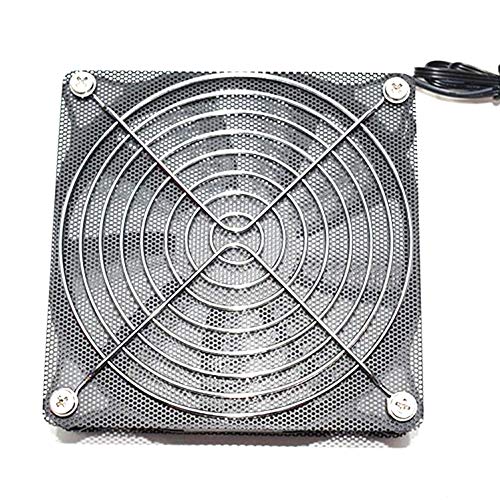 Maxmoral 5pcs 12cm PC Fan Dust Filter Black PVC Dustproof Mesh Cover Guard for Computer Cooler Fan Case - Thumbnail 5
