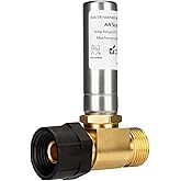 SECKWHALE Stainless Steel Water Hammer Arrestor, 7/8" Female Swivel Ballcock Nut X 3/4" Male Thread, Reduce Banging Noise in 