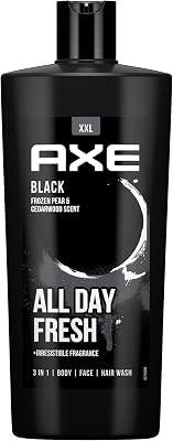 Gel doccia 3 in 1 e shampoo Black XL per una freschezza e un profumo di lunga durata, dermatologicamente testati, 700 ml, 1 pezzo
