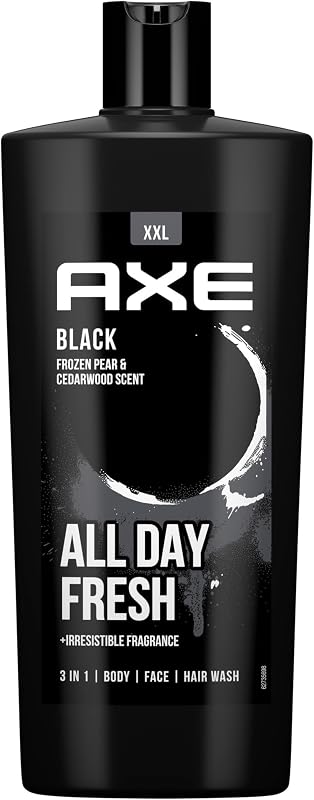 Gel doccia 3 in 1 e shampoo Black XL per una freschezza e un profumo di lunga durata, dermatologicamente testati, 700 ml, 1 pezzo