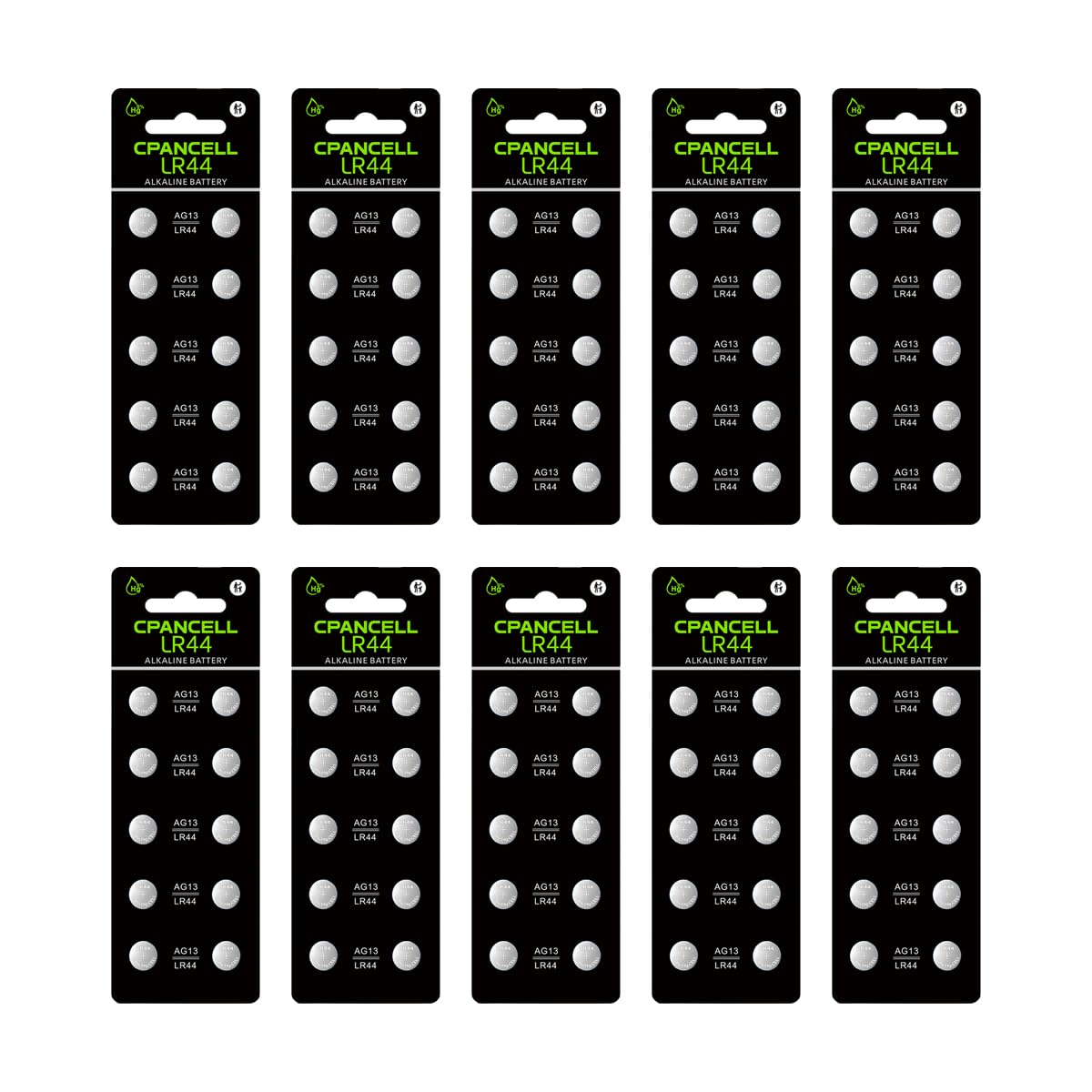 Photo 1 of (100 Pack) LR44 AG13 303 357 A76 L1154F Batteries ?High Capacity? 1.5V Button Coin Cell Battery