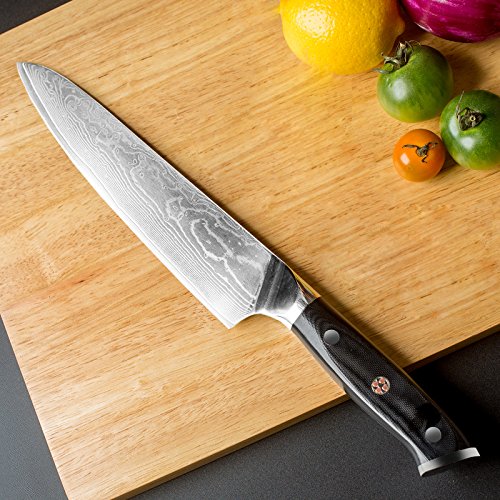 Buy 8" Damascus Super Steel Full Tang Chefs , Professional VG10