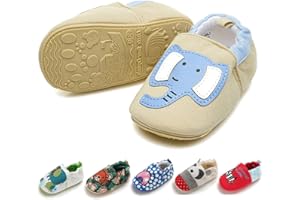COSANKIM Infant Baby Boys Girls Slipper Soft Sole Non Skid Sneaker Moccasins Toddler First Walker Cirb House Shoes