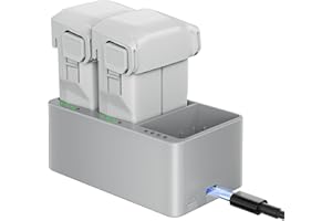 Anegine Mini 3/4 Pro Battery 2-Pack with Charger, 3850mAh Intelligent Flight Batteries Replacement Compatiable with DJI Mini 3 Battery, 47 Mins Flight Time