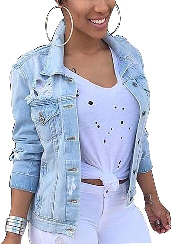 veste en jean dechire