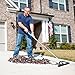 bigWISP, Lightweight Push Broom Best Outdoor Broom for Leaves, Garage and Decks with Bristle Seal Technology (Gray, 24