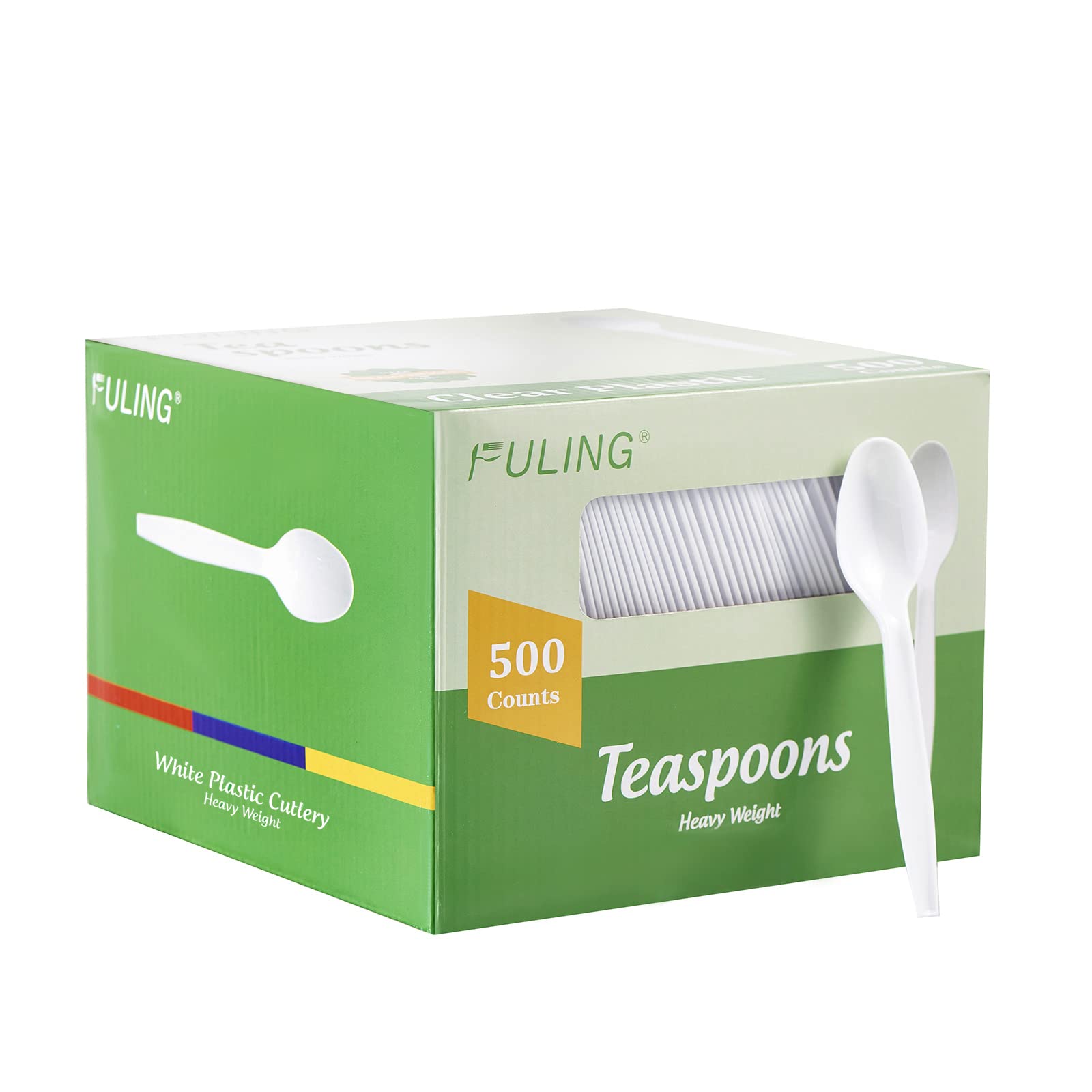 Photo 1 of 500 Count Heavy Duty White Plastic Tea Spoons Disposable Cutlery Party Utensils Heavyweight