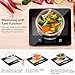 Glass Kitchen Scale, Home Gizmo Food Scales Digital Weight Gram, Small Postage Scale Multifunction Accurate with Large LCD Display for Baking and Cooking(11.02lb/5 kg)