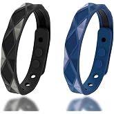 Easkite Anti Static Wrist Strap,Adjustable Anti Static Wristband Improve Sleep,Balance Winter Electrostatic Removal Bracelet Elimination Discharge for Men and Woman 2Pack