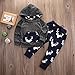 CPEI Toddler Infant Baby Boys Deer Long Sleeve Hoodie Tops Sweatsuit Pants Outfit Set (A, 18-24 Months)