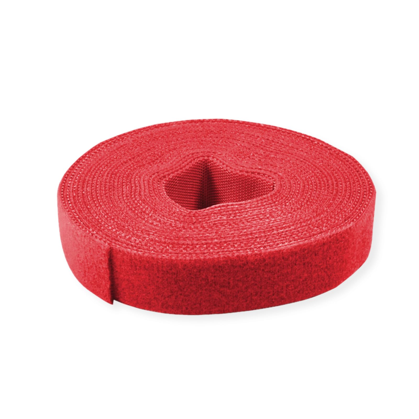 Value Hook and Loop Tape 10 mm Red 25 m