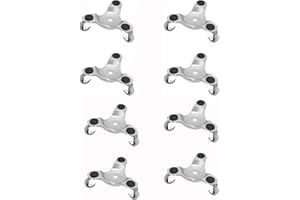 8 PCS Furniture Dolly, 6in Triangle Furniture Movers, Steel Moving Wheels, Furniture Rollers Set, Swivel Caster, Mobile Rolle