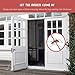 OMorc Magnetic Screen Door, Heavy Duty Mesh Curtain with Full Frame Velcro, Fits Door Openings up to 34