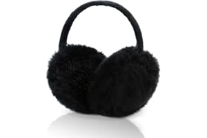 SEYUFN Faux Fur Fuzzy Ear Muffs Women Soft Plush Fluffy Earmuffs Ski Headband Ear Warmer Adjustable Ear Muffs for Girls