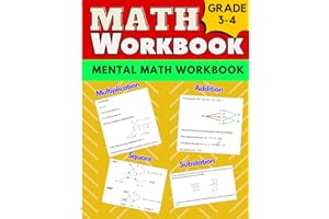 Math Workbook Grade 3 & 4 for mental Addition, Subtraction, Multiplication, and Division: 3rd Grade and 4th Grade Math Practi