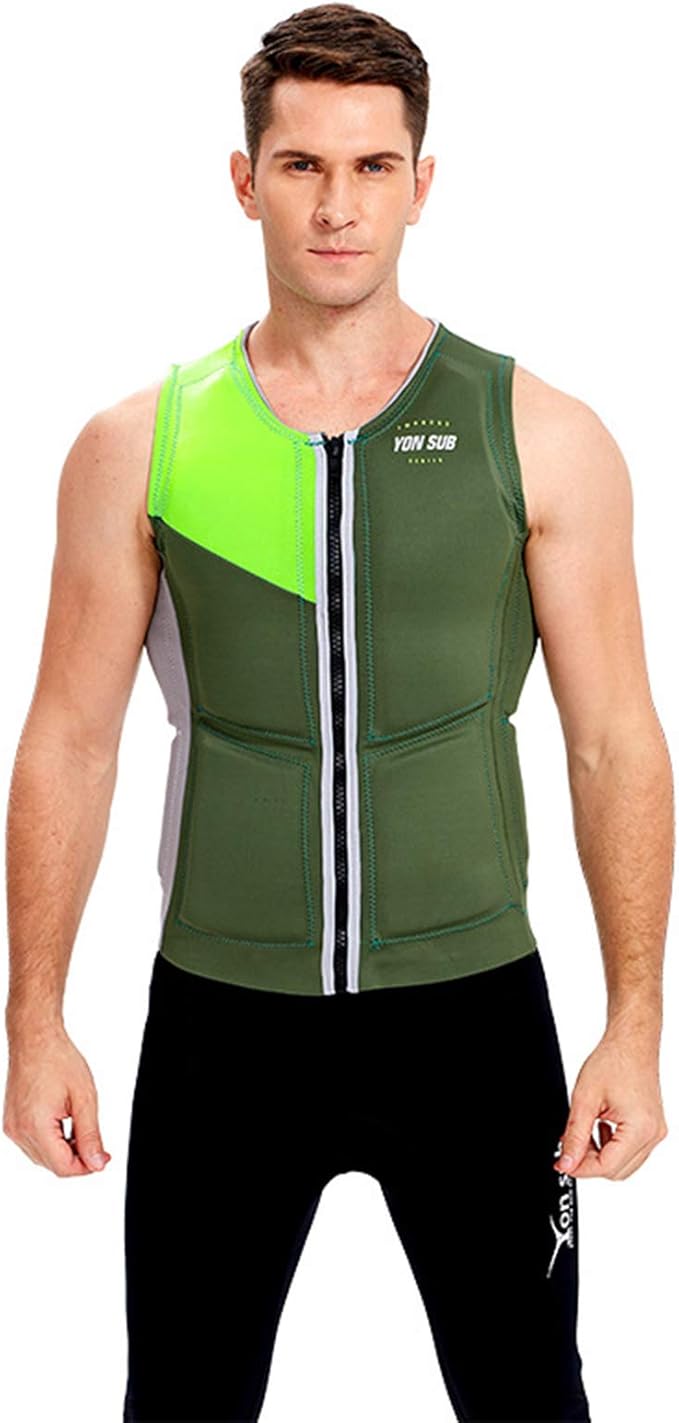 Men 3Mm Neoprene Life Jacket Vest Surfing Kayaking Suit Swimsuit