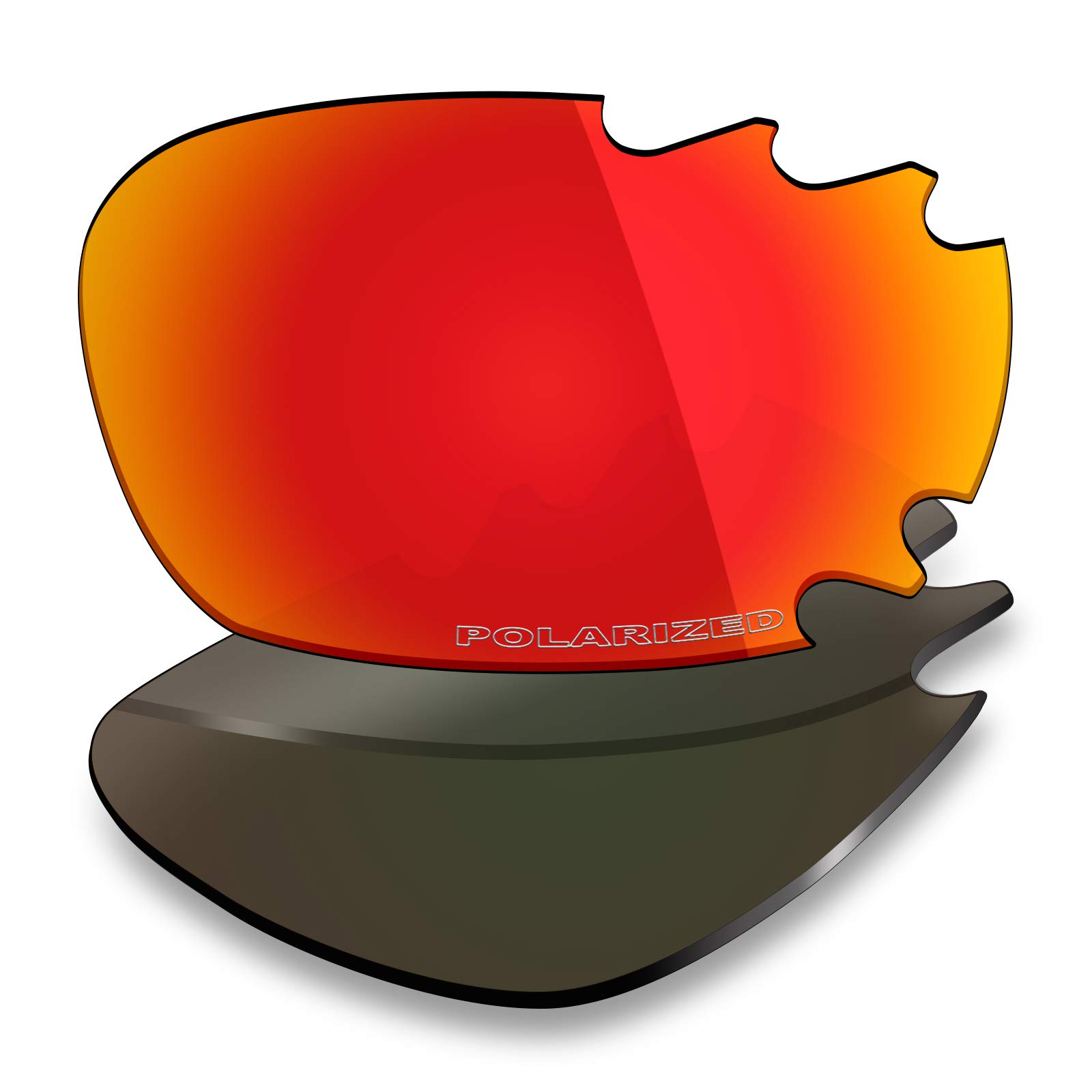 Mryok+ Polarized Replacement Lenses for Oakley Jawbone Vented - Fire Red