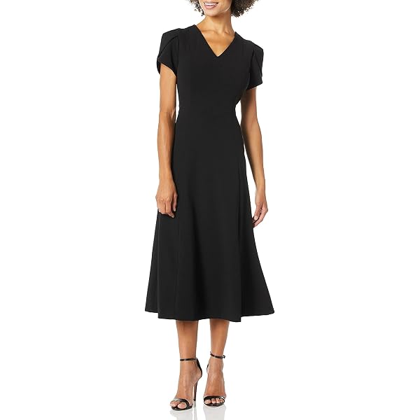 calvin klein flutter sleeve maxi dress Calvin Klein Women's Flutter-Sleeve Floral Print Midi Dress - Dijon Multi