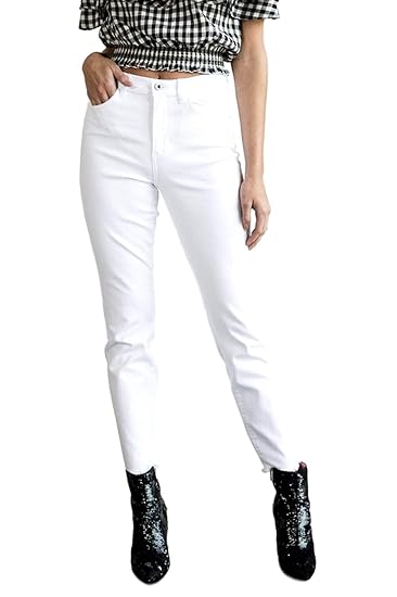 sneak peek white jeans