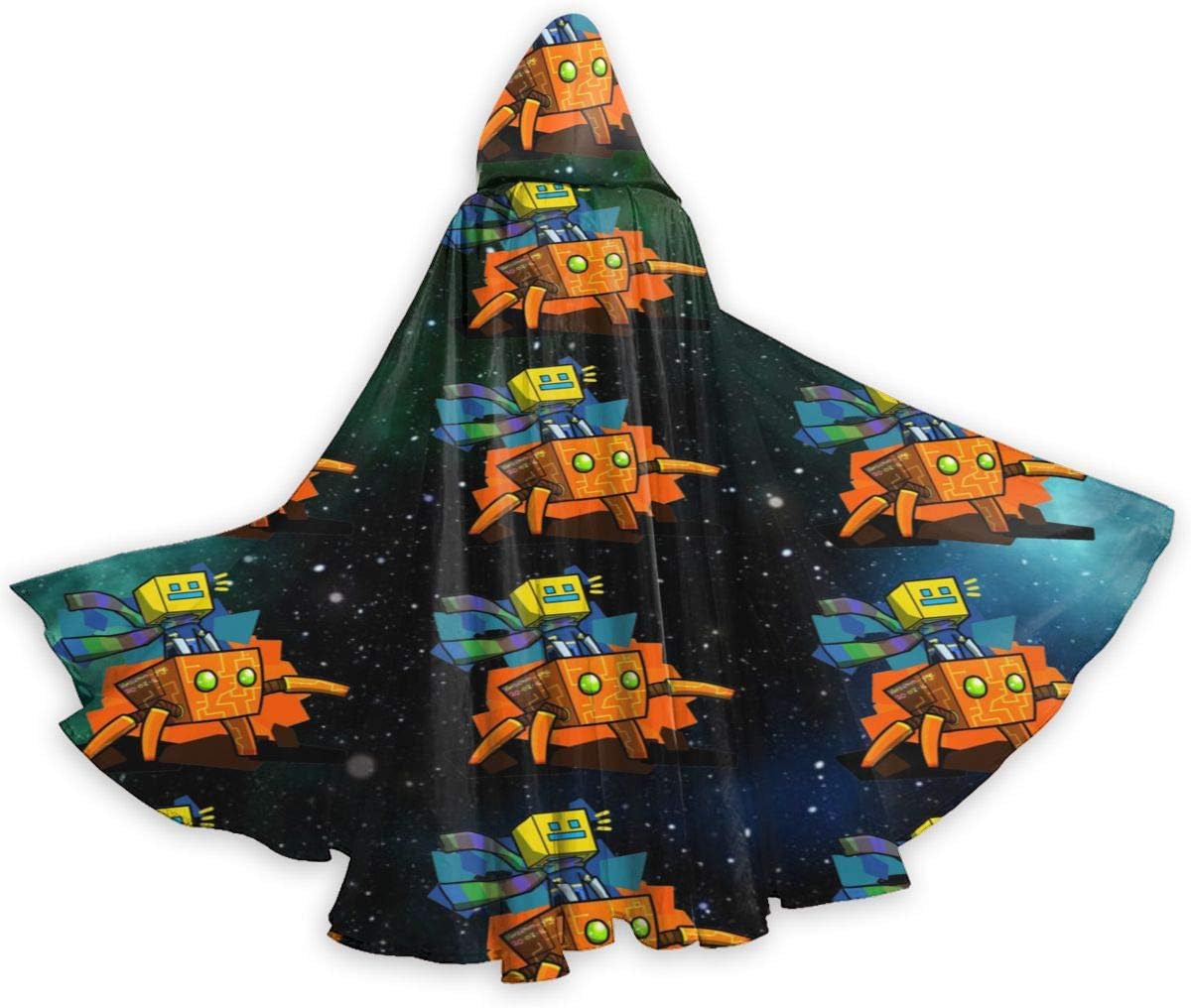 Ge-om-etry Gam Da-sh Adult Hooded Cloak Cape Halloween Cosplay Costume Christmas Masquerade Party Cape