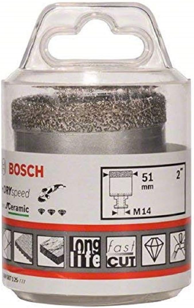 Bosch 1x PRO Multi Material Dry Diamond Core Cutters for Bore 22.23 and Small Angle Grinders (for Tiles Hard tiles