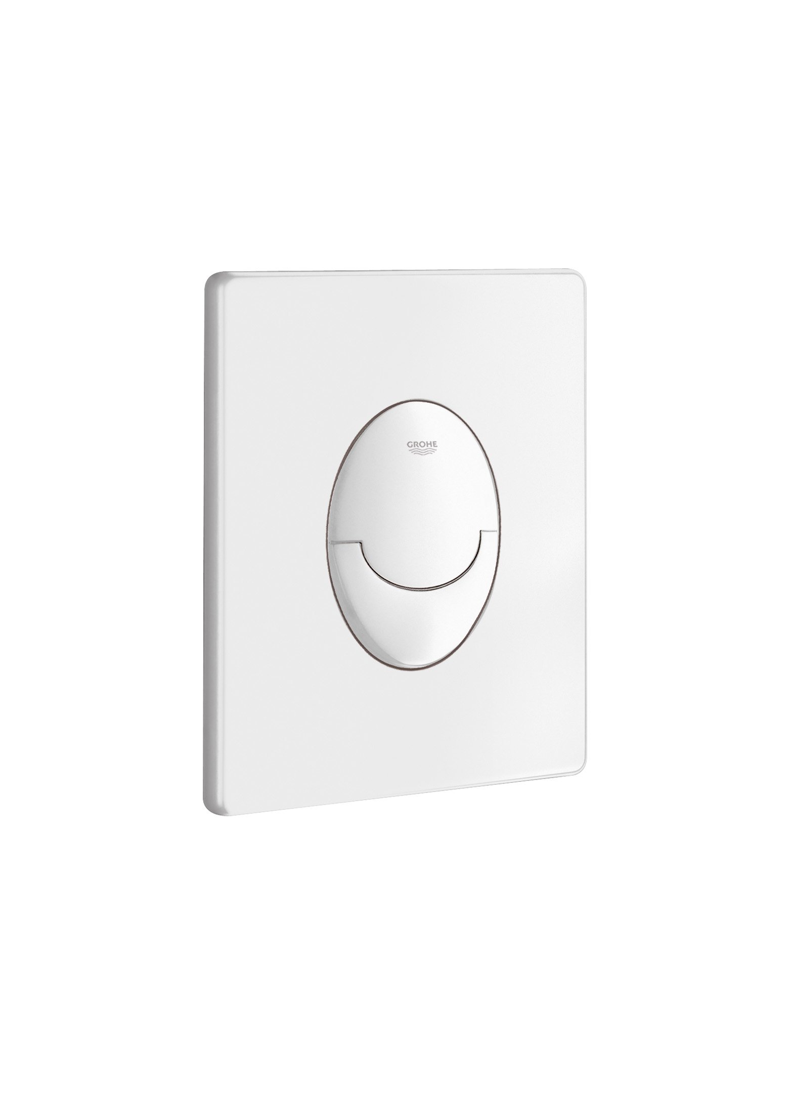 GROHE Start Flush Plate for Concealed Gd2 Cisterns, Water-Saving, Dual Flush with Start-and-Stop Activation, Easy to Install, Alpine White. 38964SH0