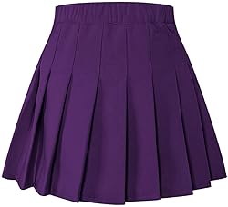 SANGTREE Pleated Skirt for Girls, High Elastic