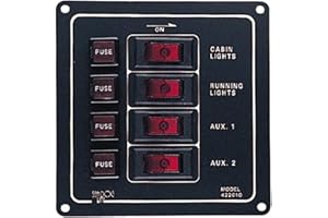 Sea-Dog 422010-1 Vertical Aluminum Switch Panel