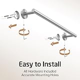 KES Towel Rail 50 cm SUS304 Stainless Brushed Wall Mount A2000S50B-2 view 7