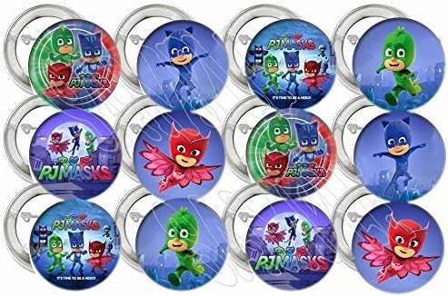 Hallm PJ Masks Boys Party Favors Pins Buttons Treats Supplies Decoration x12