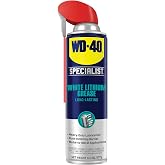 WD-40 Specialist&reg; White Lithium Grease, New Bigger Can, 13.3 OZ [1-Pack] | Heavy-Duty Grease for Chassis &amp; Suspension, Heavy Equipment, Industrial Strength for Automotive, Construction &amp; Industrial