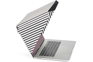 PHILBERT DANISH DESIGN Philbert Design - 4 in 1 Laptop Screen Shade Slim Hood : Sun Shade | Privacy | Heat Protection | Contrast Enhancement. 15”/16” Laptops - Universal. Lightweight, Simple. Patent D790551 - Striped