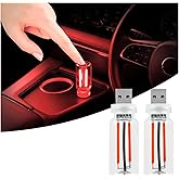 2 PCS Retro Car Lamps,Plug-in USB Car Interior Light,Car USB Light Bulb,USB LED Car Interior Atmosphere Lamp,Portable Mini LE