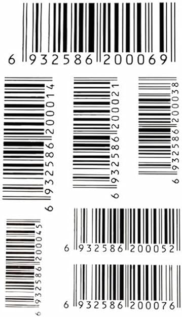 Amazon Co Jp Hsp タトゥーシール バーコード Tatoo ハロウィン Halloween 服 ファッション小物