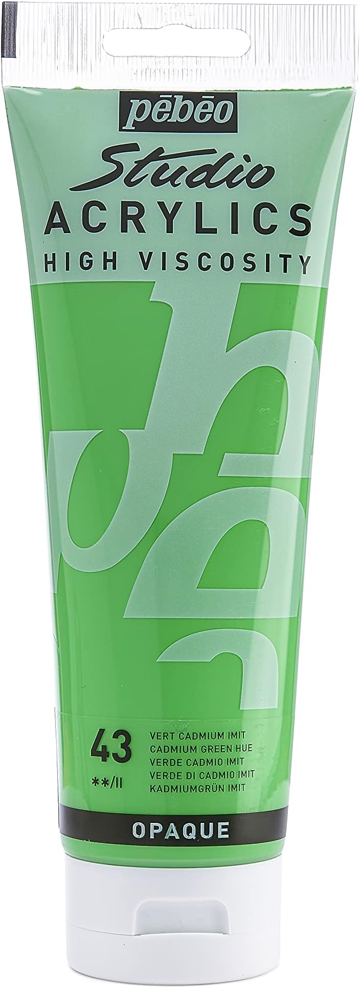 PEBEO Studio Acrylics Fine Acrylic Green Cadmium Green Hue 250 ml