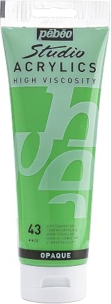 PEBEO Studio Acrylics Fine Acrylic Green Cadmium Green Hue 250 ml