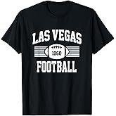Las Vegas Football Athletic Vintage Sports Team Fan Dark T-Shirt