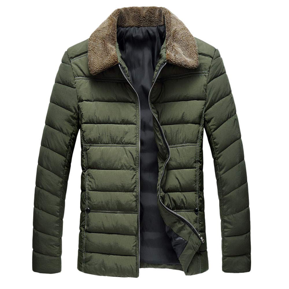 Men's Jackets, Men's Autumn Winter Casual Long Sleeve Solid Fur