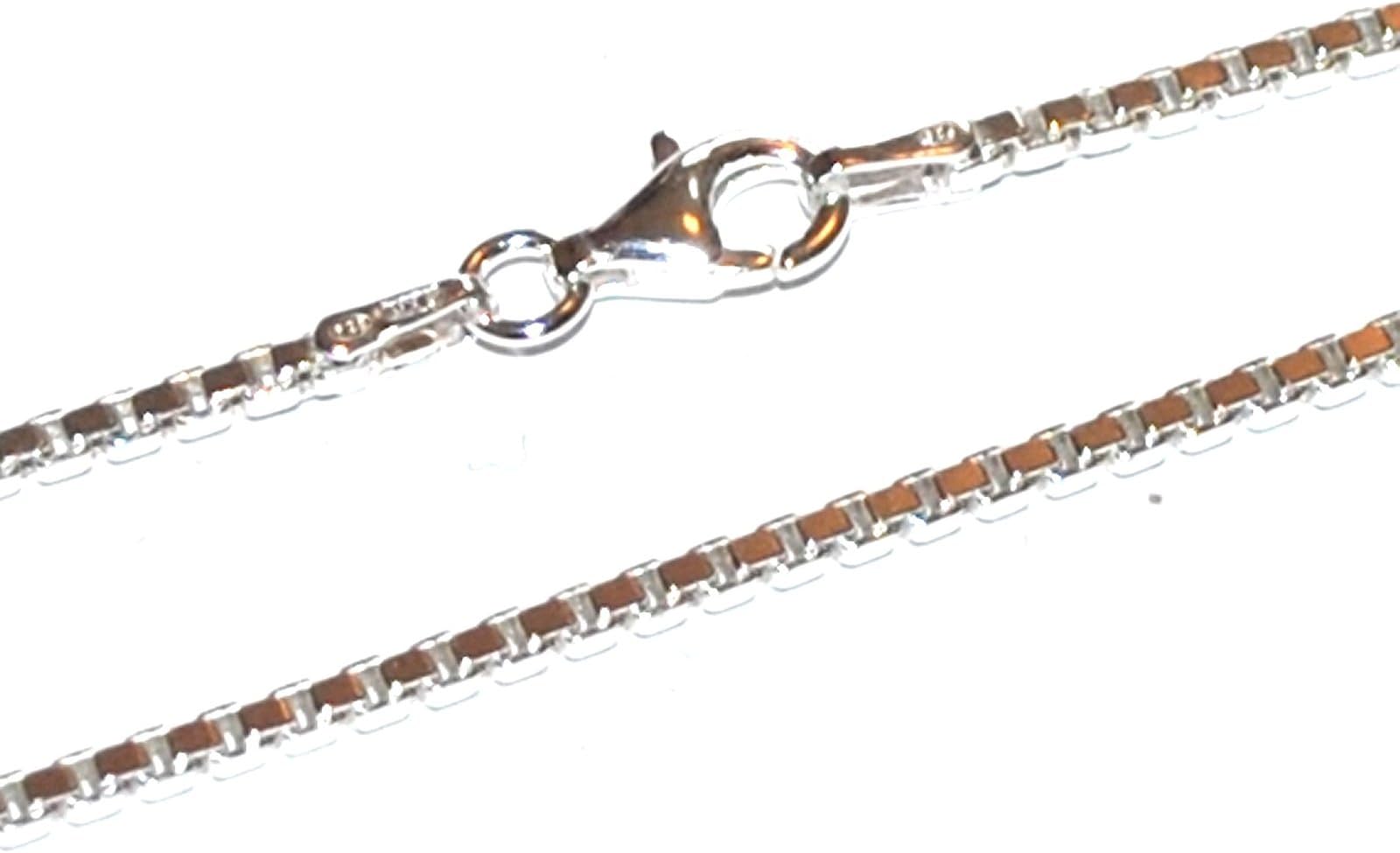 GENUINE SOLID 925 STERLING SILVER CHUNKY BOX LINK CHAIN NECKLACE - 2mm Gauge - 20inch