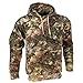 King's Camo KCB115 Men's Classic Hunting Cotton/Poly Blend Camo Pullover Hoodie, Mountain Shadow, Large