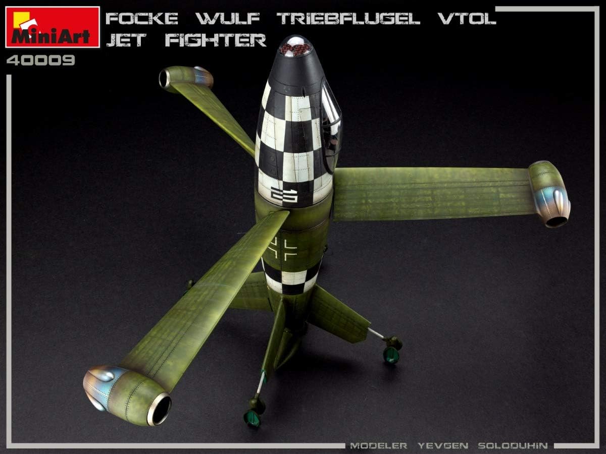 Miniart 1:35 - Focke-Wulf VTOL Triebflugel Jet Fighter, White, Small - Image 3