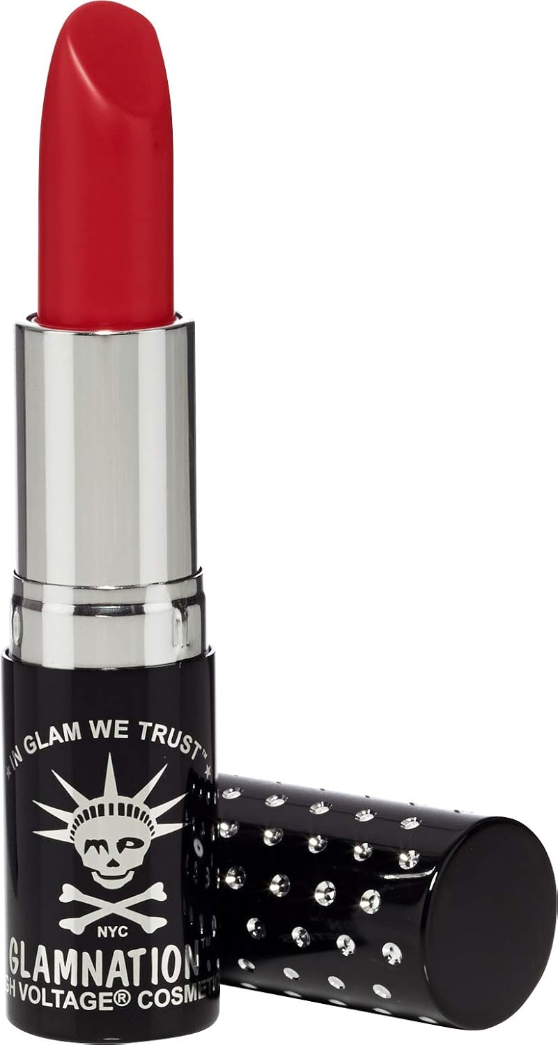 Manic Panic Vampire's Kiss Lethal Lipstick - Light Brick Red Lipstick - Kitten Colors Lipsticks - Rich, Velvety Matte Finish - Vegan & Cruelty Free - Long Lasting Moisturizing Vegan Red Lip Stick