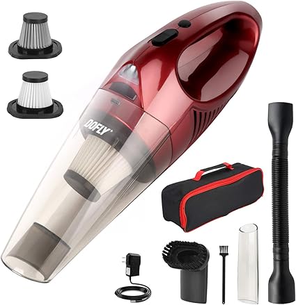 Amazon Dofly 車用掃除機 吸力加强版 ハンディクリーナー コードレス 軽量 乾湿両用 小型 家庭 充電式 超強吸引力 8500pa 40分間連続稼働 多機能 Led照明 ホーム 車 カークリーナー お手入れ用品 Dofly 乾湿両用クリーナー 通販