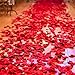 chuangxindaye 2016 PCS Dark Silk Rose Petals Wedding Flower Decoration Artificial Red Rose Flower Petals for Wedding Party Favors Decoration and Vase Home Decor Wedding Bridal Decoration
