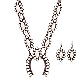 Rustic Couture's Western Jewelry Set for Women Cowgirl Vintage Western Necklace Earring